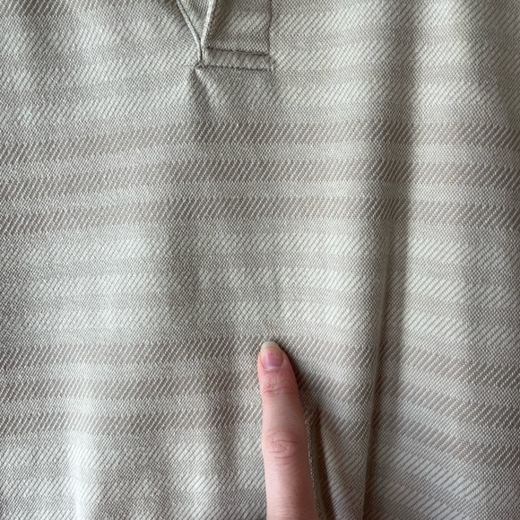 Men's Covington Beige short sleeve collared Polo Shirt neutral size large - Picture 12 of 12